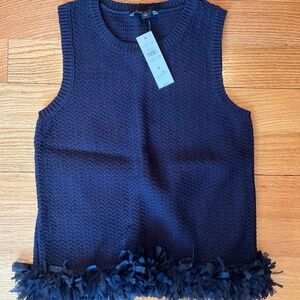 Ann Taylor Navy Knit Vest